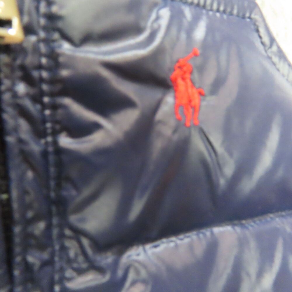 Ralph Lauren Overalls Snowsuit Infant Boys 6M Blue Quilted Zip Puffer Down NEW - Picture 4 of 7